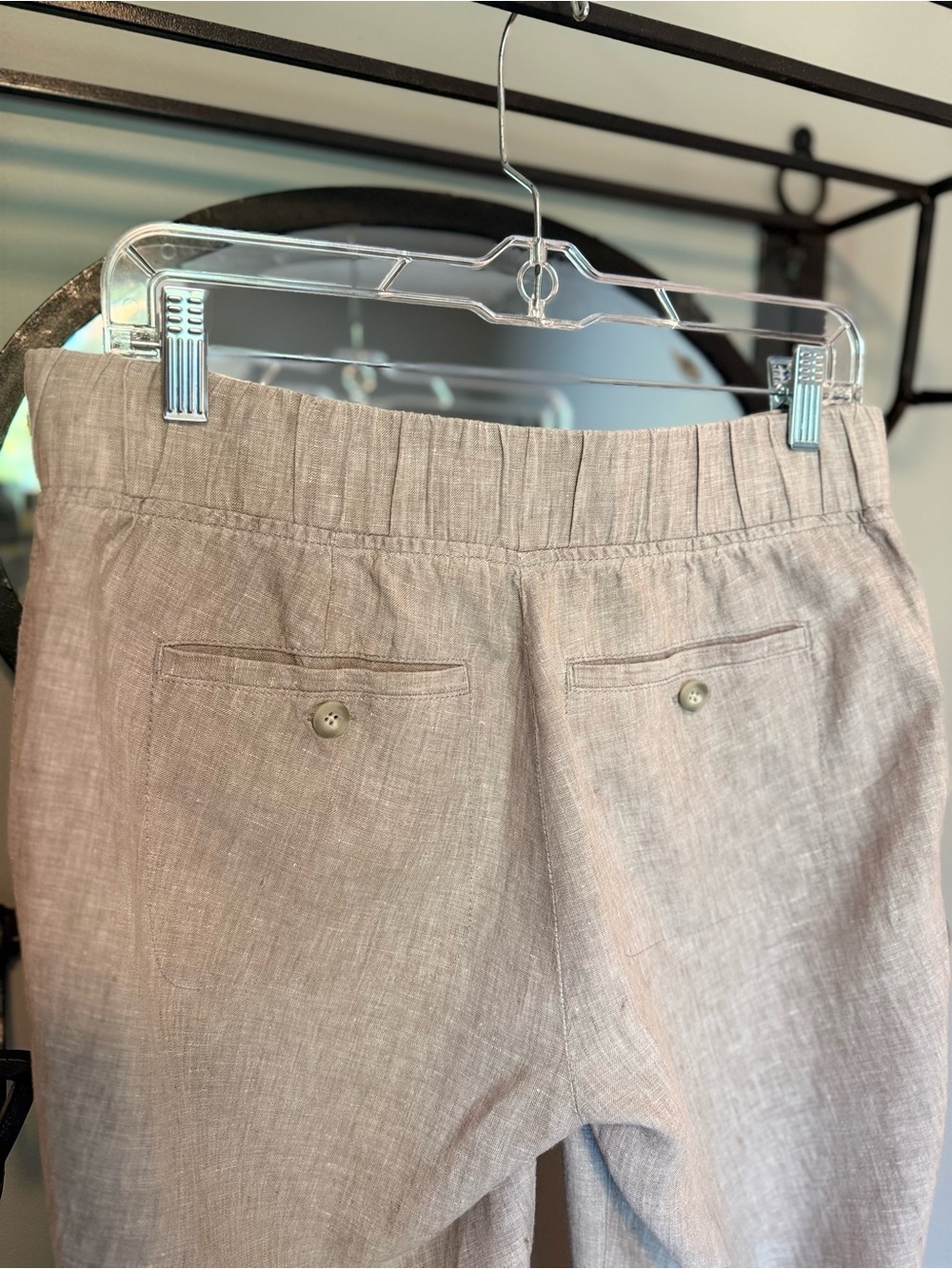 Athleta 💯 Linen Cropped Pants - Picture 6 of 12